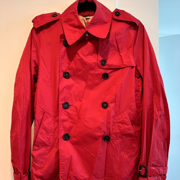 Burberry Red Utility Jacket (Size: US 4) - Picture 2 of 7